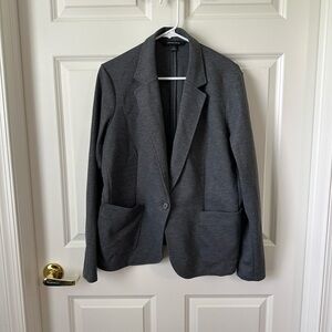 Mercer + Mettle Women’s Grey Relaxed Knit Blazer Size XL